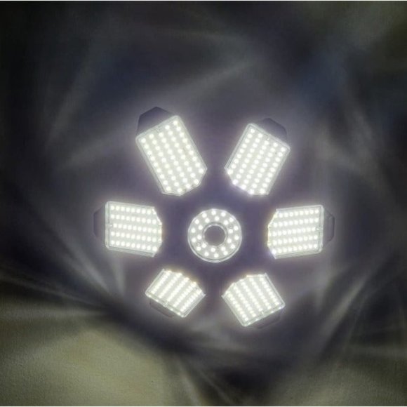 LED Garage Ceiling Light - 2 Pack Adjustable 20000lm Bright LED Basement Light - Picture 3 of 3